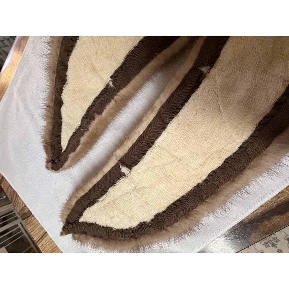 Vintage Genuine MINK Fur Collar Piece 31 in. Autumn Haze Craft Repurpose